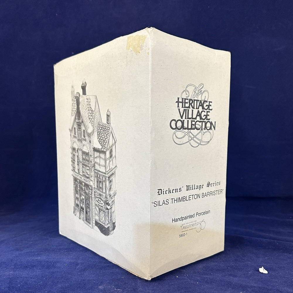 Dept 56 Silas Thimbleton Barrister 5902-1 Counting House Dickens Village Series - Picture 10 of 11